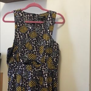 Topshop size 10 tropical cut-out dress